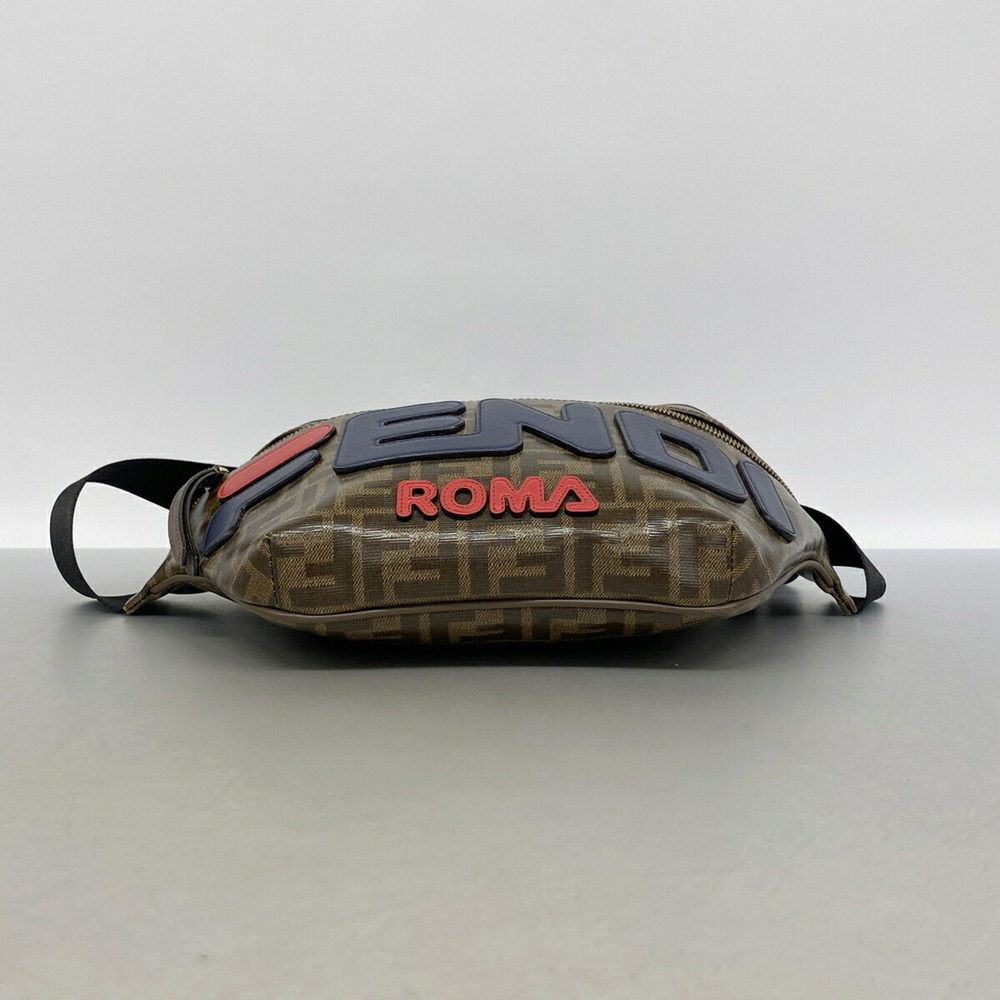 Fendi Bag/Waist Bag, Zucca Coated Canvas, Brown/Navy, Men's, P3624170 - Picture 3 of 9